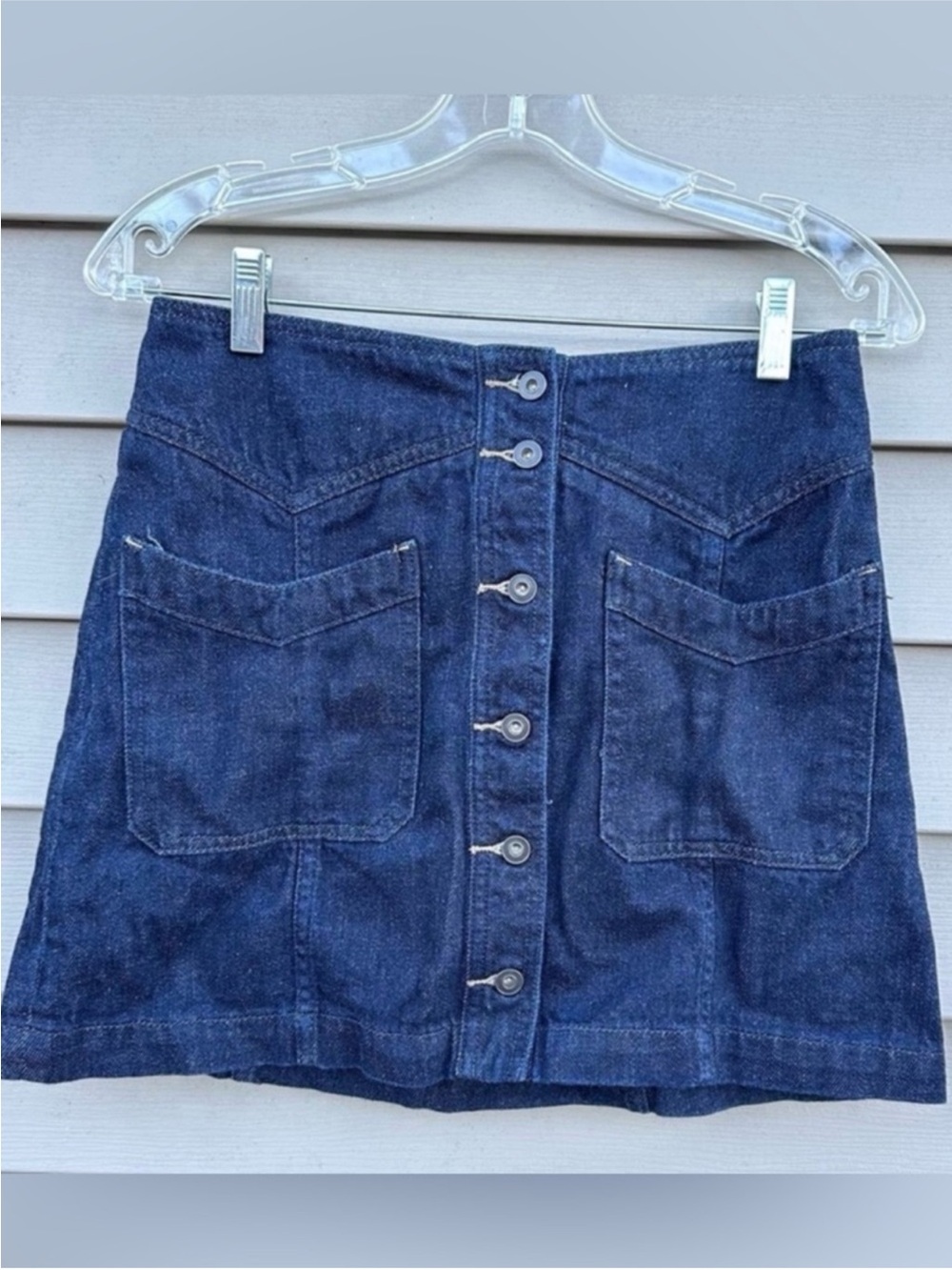 Free people western mini skirt denim 28”
